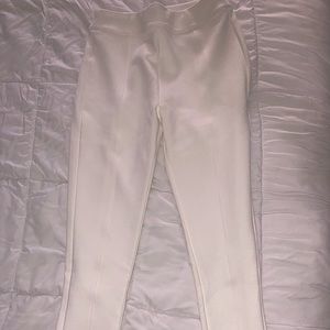 White Fox Suede White Pants